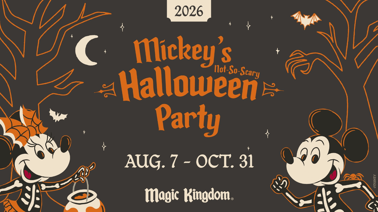 Halloween 2026 na Disney: saíram as datas da Mickey’s Not-So-Scary Party