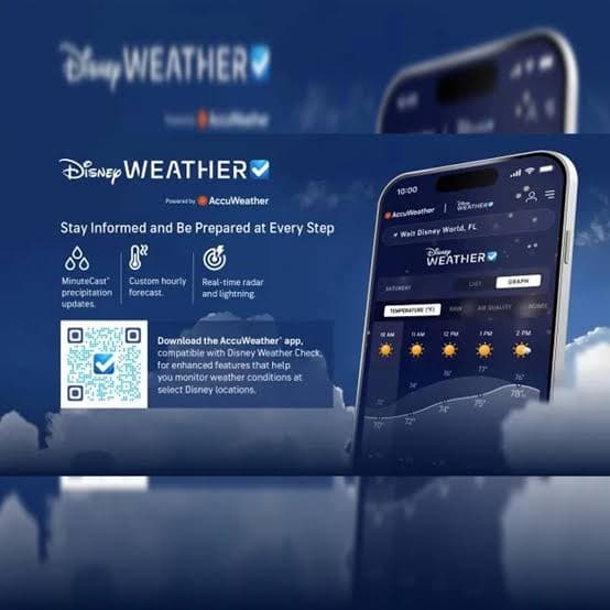 Disney lança alerta de clima em tempo real com a AccuWeather